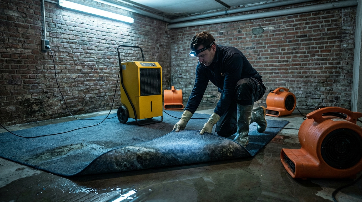 Tapis humide, moisissure ou inondation : que faire pour le sauver ?